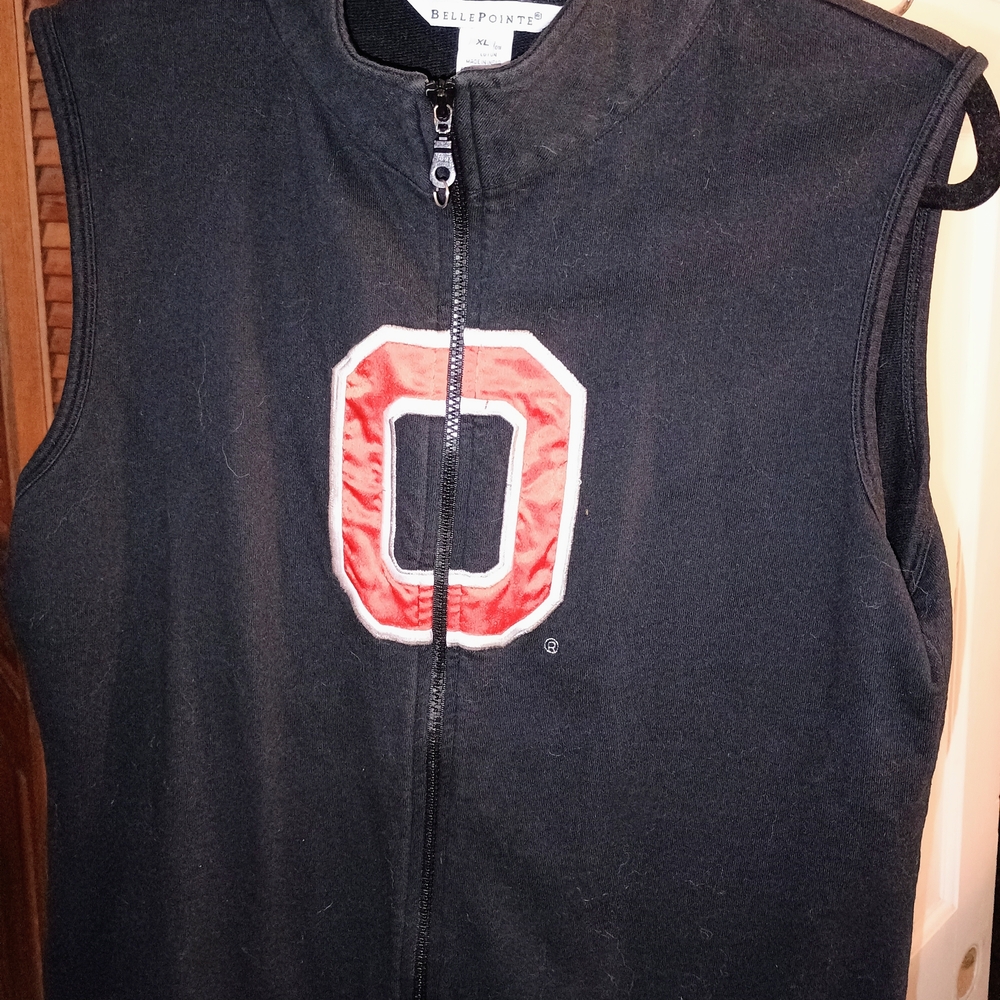 Belle Pointe Ohio State University Black Vest